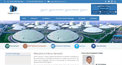 Desktop Screenshot of falconservices.in