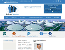 Tablet Screenshot of falconservices.in